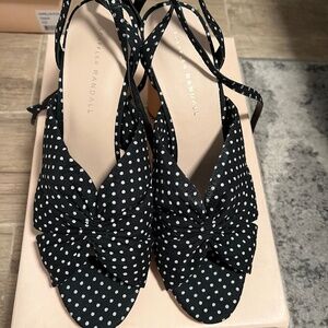 NEW Loeffler Randall polka dot heels Size 9.5